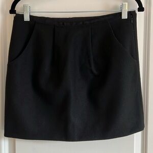 J CREW - BLACK WOOL SKIRT - SIZE 4